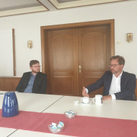 Staatssekretär Florian Pronold und Bürgermeister Thomas Reicherzer